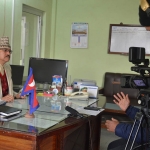 Taking Interview of CDO of Kailali district for Documentary