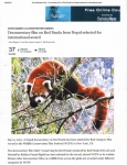 Documentary film on Red Panda from Nepal selected for International award